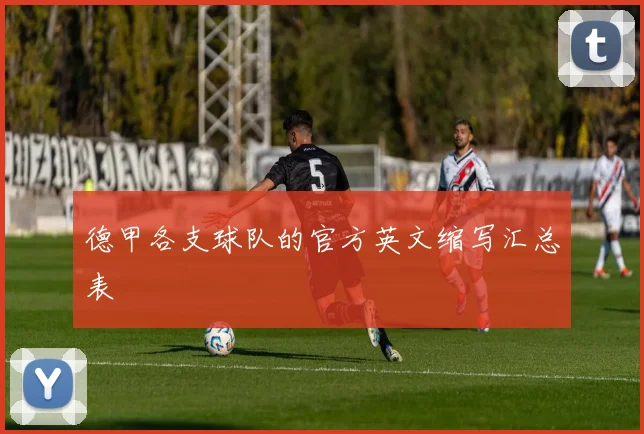 德甲各支球队的官方英文缩写汇总表